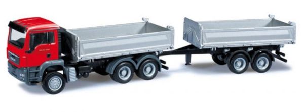 HER301909 - MAN TGS M Euro porteur benne avec benne 2 essieux - 1