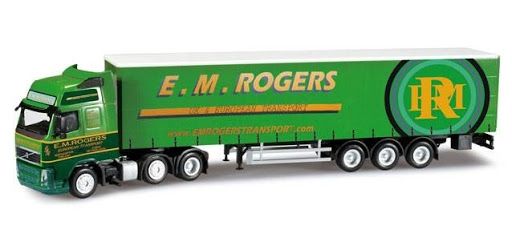 HER302463 - VOLVO FH GL/XL  avec remorque bâchée  EM ROGERS - 1