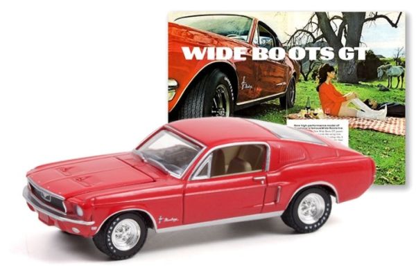 GREEN30247 - FORD Mustang 1968 WIDE BOOTS GT Rouge - 1