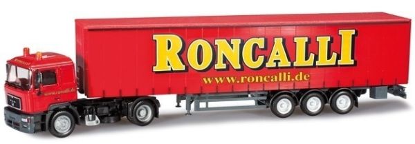 HER303033 - MAN F2000 4x2 avec remorque bâchée 3 Essieux RONCALLI - 1