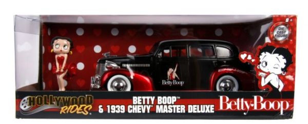 Miniature CHEVY Master Deluxe 1939 avec BETTY BOOP JADA TOYS