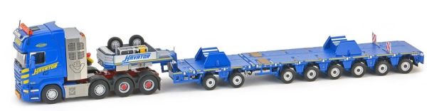 IMC31-0040 - SCANIA R6 Topline 8x4 avec semi 2+6 surbaissée extensible NOOTEBOOM pour chargement d'objet cylindrique - 1