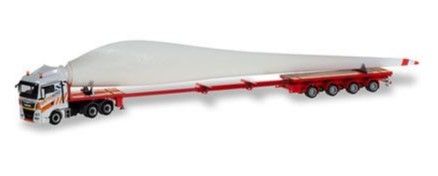 HER310062 - MAN TGX XLX 6x4 avec semi 4 Essieux et pales d'éolienne GATTO WIND - 1