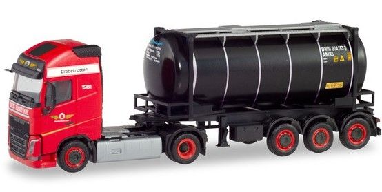 HER311526 - VOLVO FH XL 4x2 avec remorque porte container citerne 3 essieux DAN HARTOGH - 1