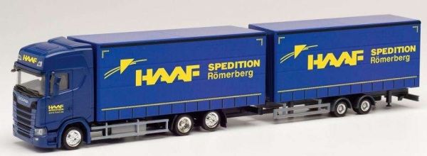 HER312028 - SCANIA CS20 HD 6x4 porteur avec remorque 2 Essieux HAAF - 1