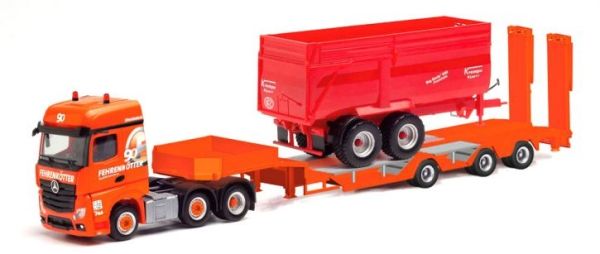 HER312196 - MERCEDES BENZ Actros avec porte engins et benne KRAMPE FEHRENKOTTER - 1