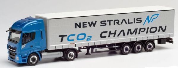 HER312271 - IVECO Stralis NP 4x2 avec remorque bâchée 3 Essieux TC02 CHAMPION - 1