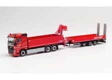 HER312332 - VOLVO FH 6x2 plateau avec grue et porte engins 2 essieux KUTTER - 1