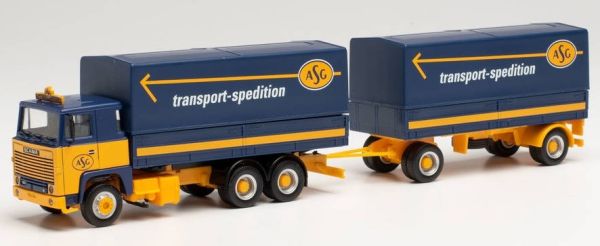 HER312585 - SCANIA 141 6x4 porteur avec remorque 2 Essieux ASG - 1