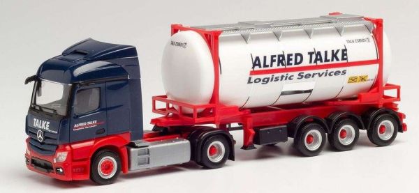 HER312868 - MERCEDES Actros S 4x2 avec porte container et container citerne ALFRED TALKE - 1