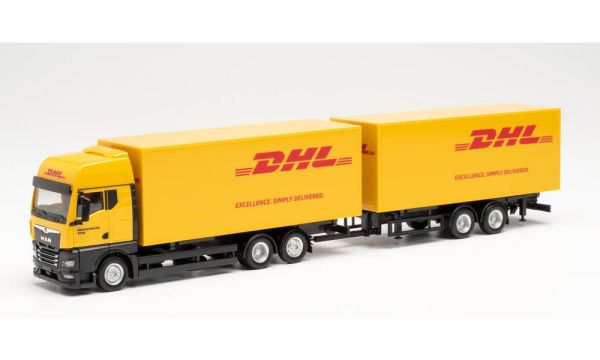 HER313049 - MAN TGX GX 6x4 porteur avec remorque 2 Essieux DHL - 1