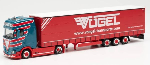 HER313414 - SCANIA CS 20 HD 4x2 avec remorque 3 Essieux VOGEL - 1