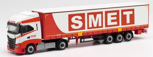 HER313650 - IVECO S-Way 4x2 avec remorque bâché 3 Essieux SMET - 1