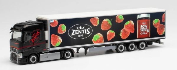 HER313896 - RENAULT T 4x2 Lowliner avec remorque frigo 3 Essieux ZENTIS AACHEN - 1