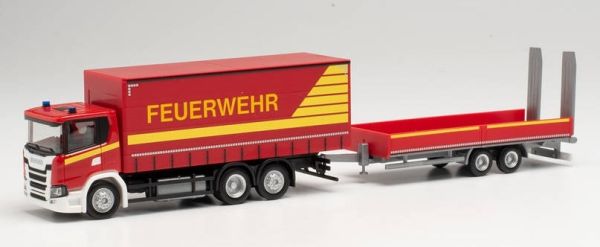 HER313926 - SCANIA CG 17 6x2 porteur avec remorque 2 Essieux Pompiers - 1