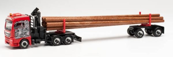 HER314008 - MAN TGX XLX Euro 6c 6x4 Transport de bois WURM HOLZTRANSPORTE - 1