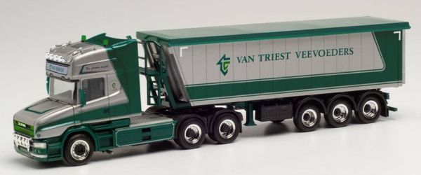 HER314015 - SCANIA Hauber TL 6x4 avec benne bâchée 3 Essieux VAN TRIEST - 1