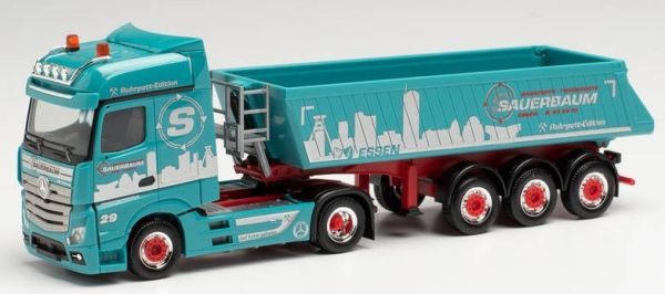 HER314046 - MERCEDES Actros BigSpace 4x2 avec benne 3 Essieux SAUERBAUM - 1