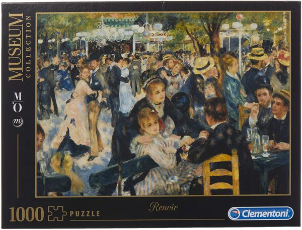 CLE31412 - Puzzle 1000 Pièces Bal du moulin de la galette - 1