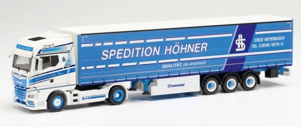 HER314329 - MAN TGX GX 4x2 avec remorque bâchée 3 Essieux HÖHNER - 1