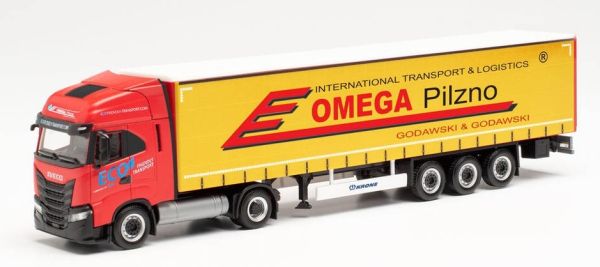 HER314527 - IVECO S-Way LNG 4x2 avec remorque bâchée 3 essieux OMEGA PILZNO - 1