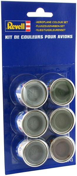 REV32343 - 6 pot de peinture Email 14 ml couleurs pour avions - 1