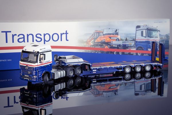 IMC33-0130 - MERCEDES Arocs 6x4 avec porte engins 3 Essieux GALT TRANSPORT - 1