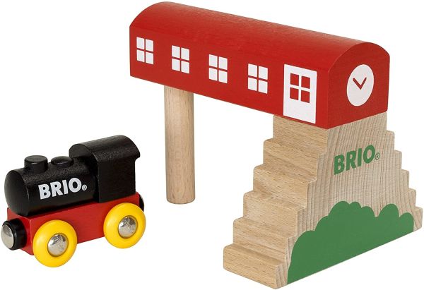 BRIO33615 - Gare avec Locomotive - 1