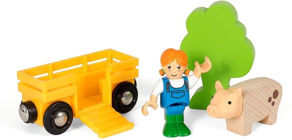 BRIO33875 - Ensemble fermière et cochon - 1