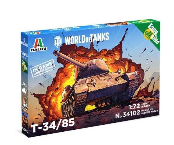 ITA34102 - Facile à construire – Char T34/85 World of Tanks - 1