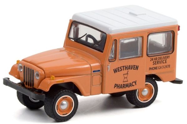 GREEN35200B - JEEP DJ-5 WESTHAVEN Pharmacy 1974 BLUE COLLAR COLLECTION sous blister - 1