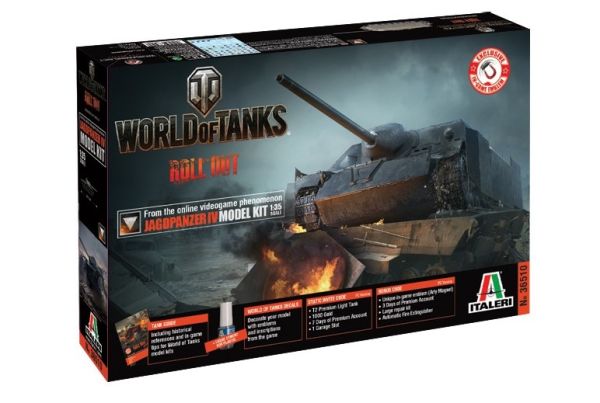 ITA36510 - Char Jagdpanzer IV WORLD OF TANKS à assembler et à peindre - 1