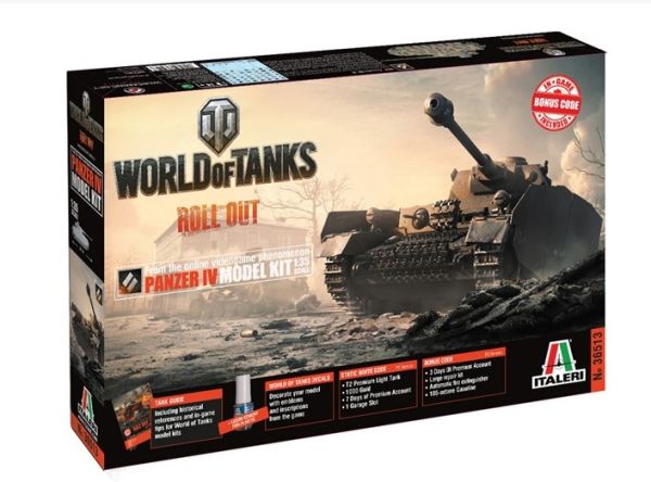 ITA36513 - Char Panzer IV WORLD OF TANKS à assembler et à peindre - 1