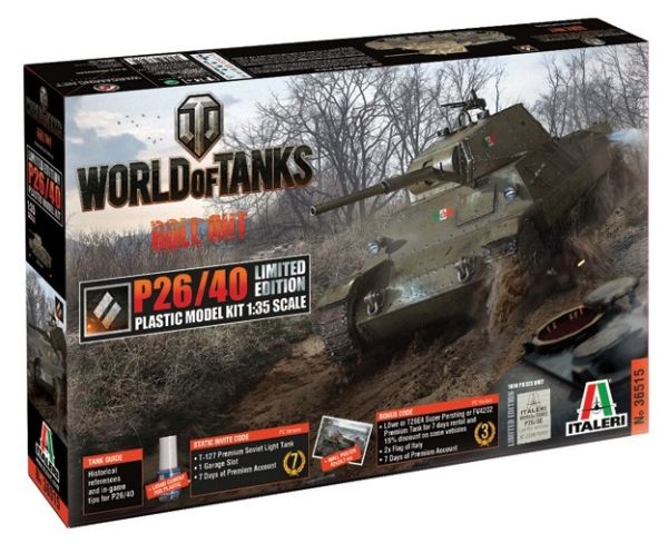 ITA36515 - Char P26/40 Limited Edition - World of Tanks à assembler et à peindre - 1