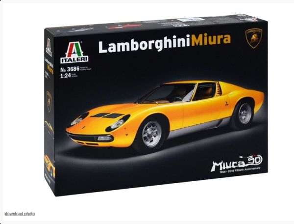 ITA3686 - LAMBORGHINI Miura à assembler et à peindre - 1