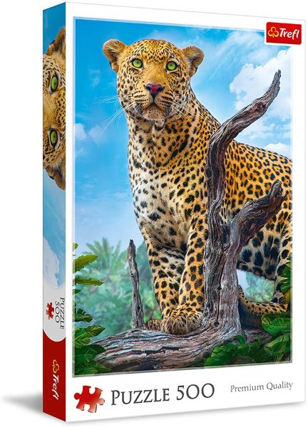 TRF37332 - Puzzle 500 Pièces Léopard sauvage - 1