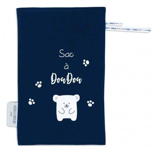 DC3767-4 - MON SAC A DOUDOU en coton - fun Bleu marine - 1