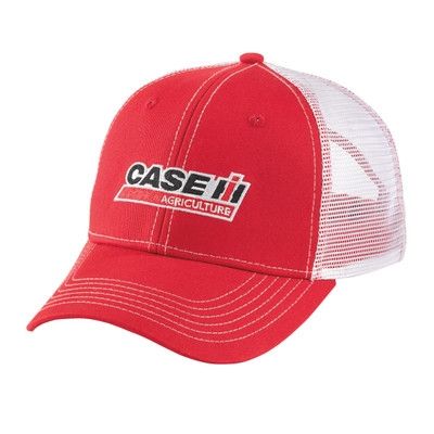 CAS377766 - Casquette CASE IH en Maille Rouge et Blanche - 1