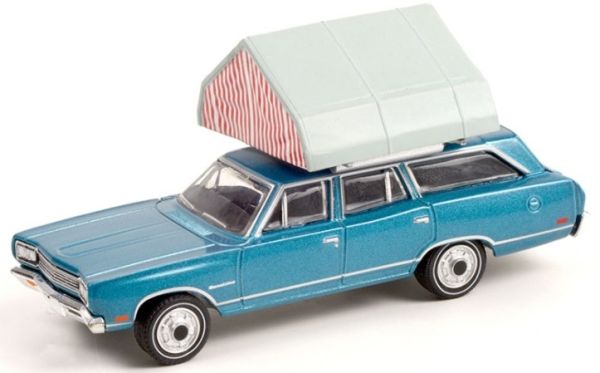 GREEN38010-B - PLYMOUTH Satellite station wagon THE GREAT OUTDOORS sous blister - 1