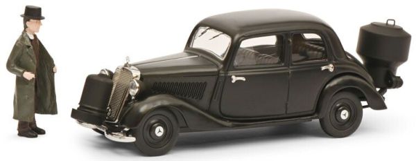 SCH2429 - MERCEDES BENZ 170 V noir  Brûleur de bois avec figurine - 1