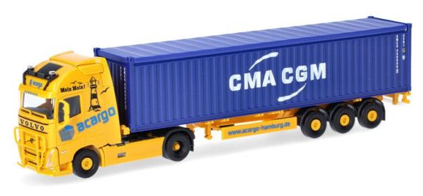 HER318822 - VOLVO FH 4x2 avec porte-container 3 essieux Acargo -CMA-CGM - 1