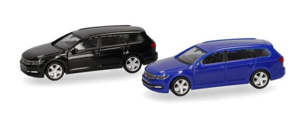 HER013772-003 - VOLKSWAGEN Passat Variant noir et bleu - 2 pièces à assembler - 1