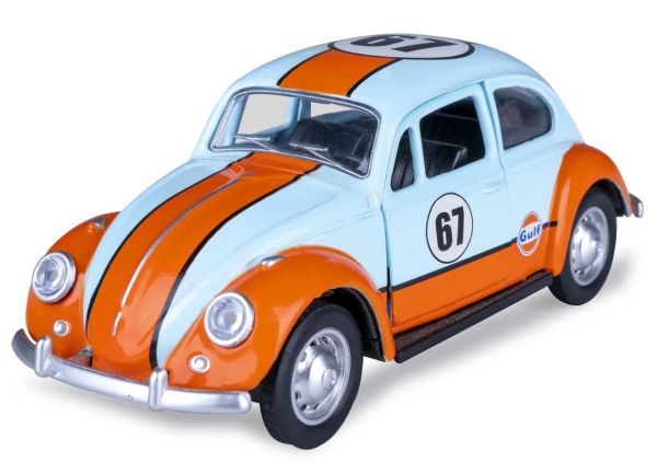 JAM402601 - VOLKSWAGEN Classic Beetle 1967 bleu et orange GULF à friction - 1