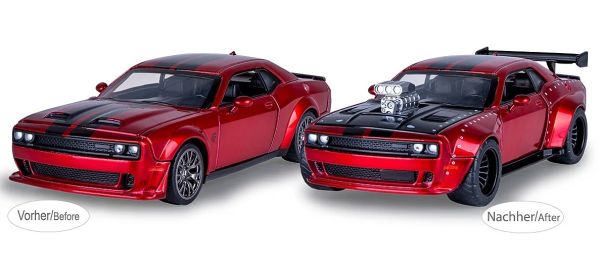JAM402614 - DODGE Challenger SRT Jailbreak 2en1 2022 rouge à assembler - 1