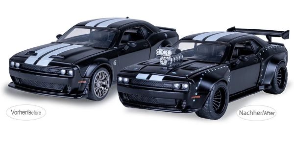 JAM402615 - DODGE Challenger SRT Jailbreak 2en1 2022 Noir à assembler - 1