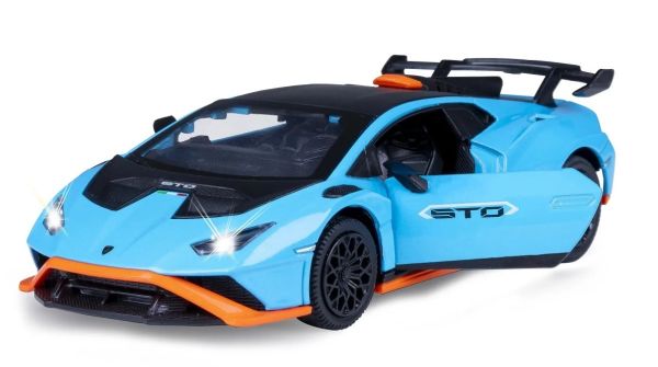 JAM402616 - LAMBORGHINI Huracan STO bleu avec sons et lumières - 1