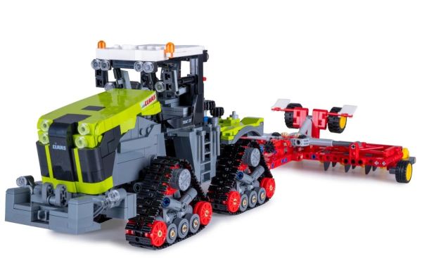JAM402856 - CLAAS Xérion 5000 Trac TS avec déchaumeur - BRICKS - 1336 pièces - 1