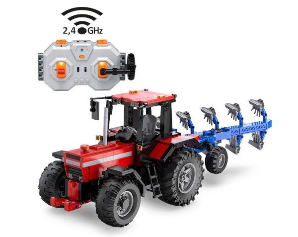 JAM402908 - Tracteur avec charrue - radiocommandé - BRICKS - 1675 pièces - 1