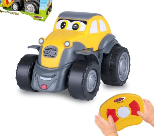JAM405323 - Mon premier tracteur radiocommandé - tracteur jaune avec sons - 1
