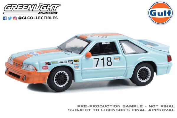 GREEN41135-E - FORD Mustang GT de 1989 bleu - 1